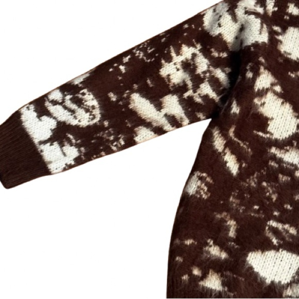Listicle  Brown and Cream Crewneck Sweater - Picture 4 of 9